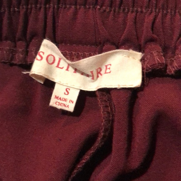 Dark red straight dressy pants - Picture 4 of 4